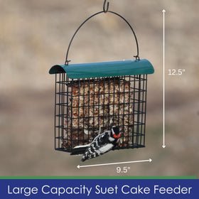 Backyard Essentials hanging feeder with hanger fits standard poles.