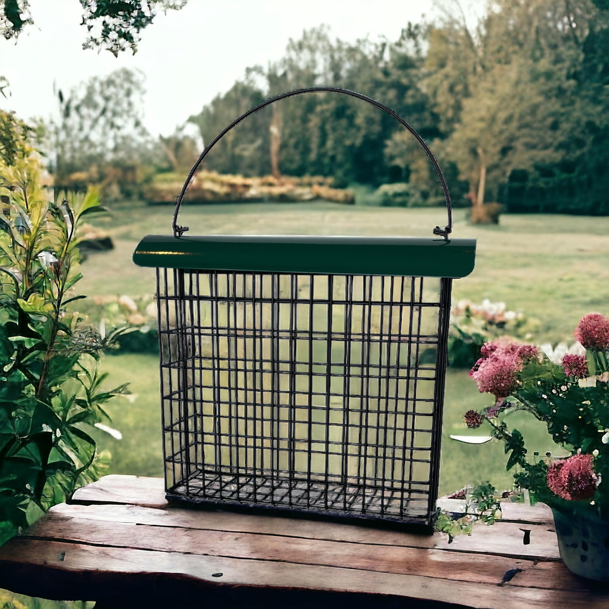 Backyard Essentials nesting material holder for spring and summer.