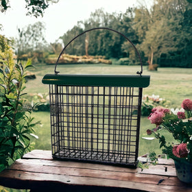 Backyard Essentials nesting material holder for spring and summer.