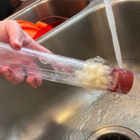 Backyard Essentials Reaches Hard-to-Reach Areas for a more complete feeder clean