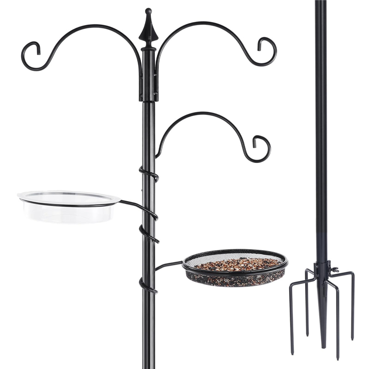 Backyard Expressions Bird Feeding Station base provides stability for outdoor displays.