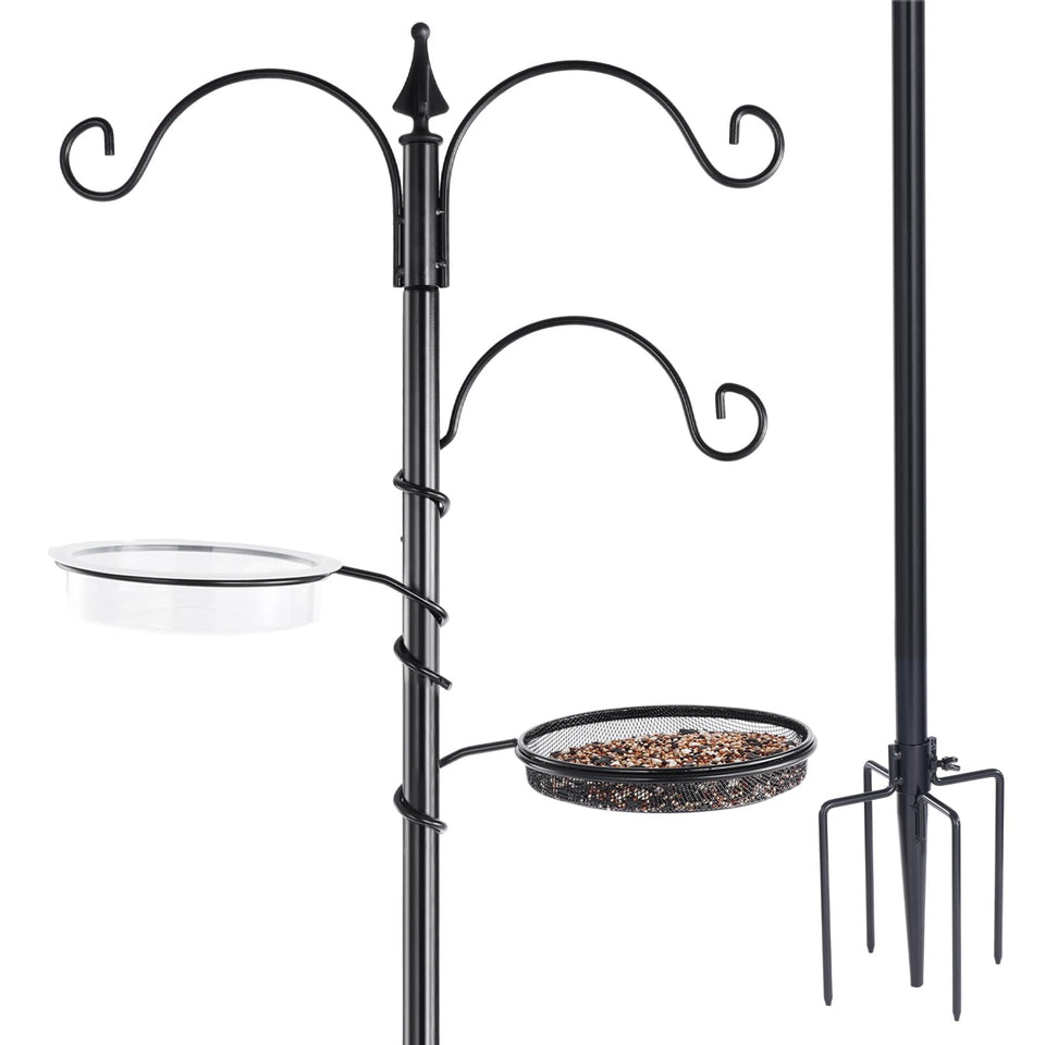Backyard Expressions Bird Feeding Station base provides stability for outdoor displays.