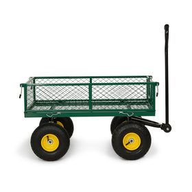 Backyard Expressions heavy-duty garden cart with 400 lb capacity ready for yard hauling