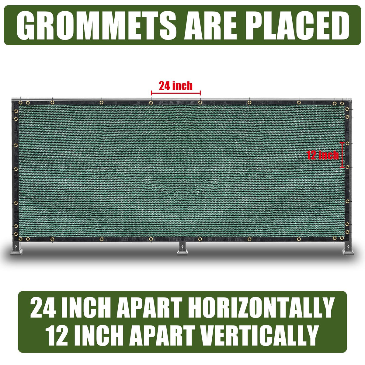 BADAO green mesh closeup showing breathable HDPE fabric for airflow.