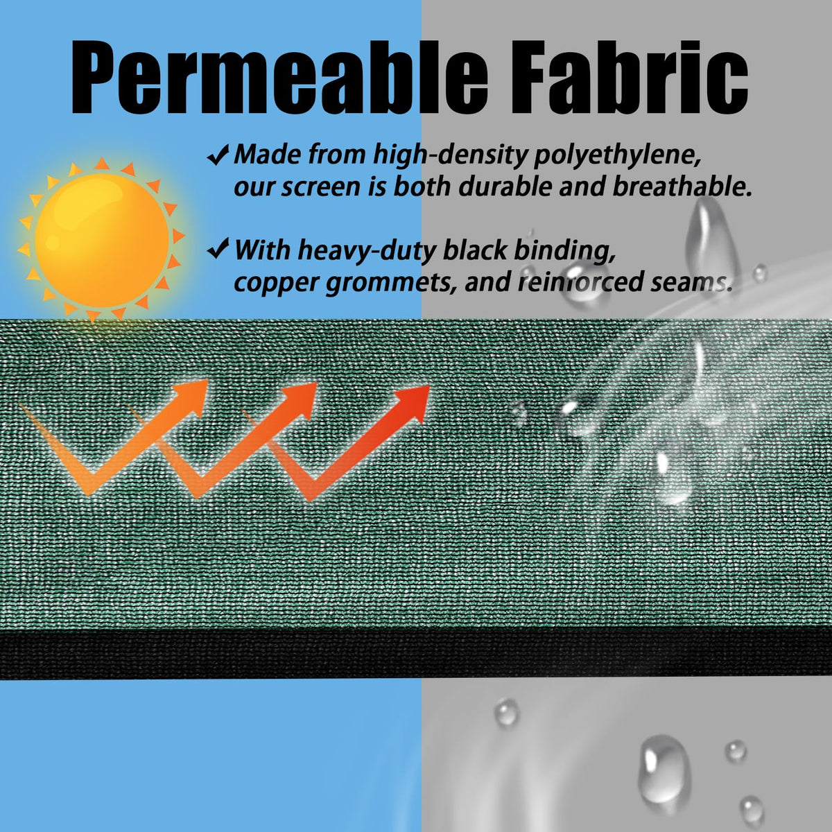 BADAO wind and dust barrier helps keep outdoor spaces cleaner.