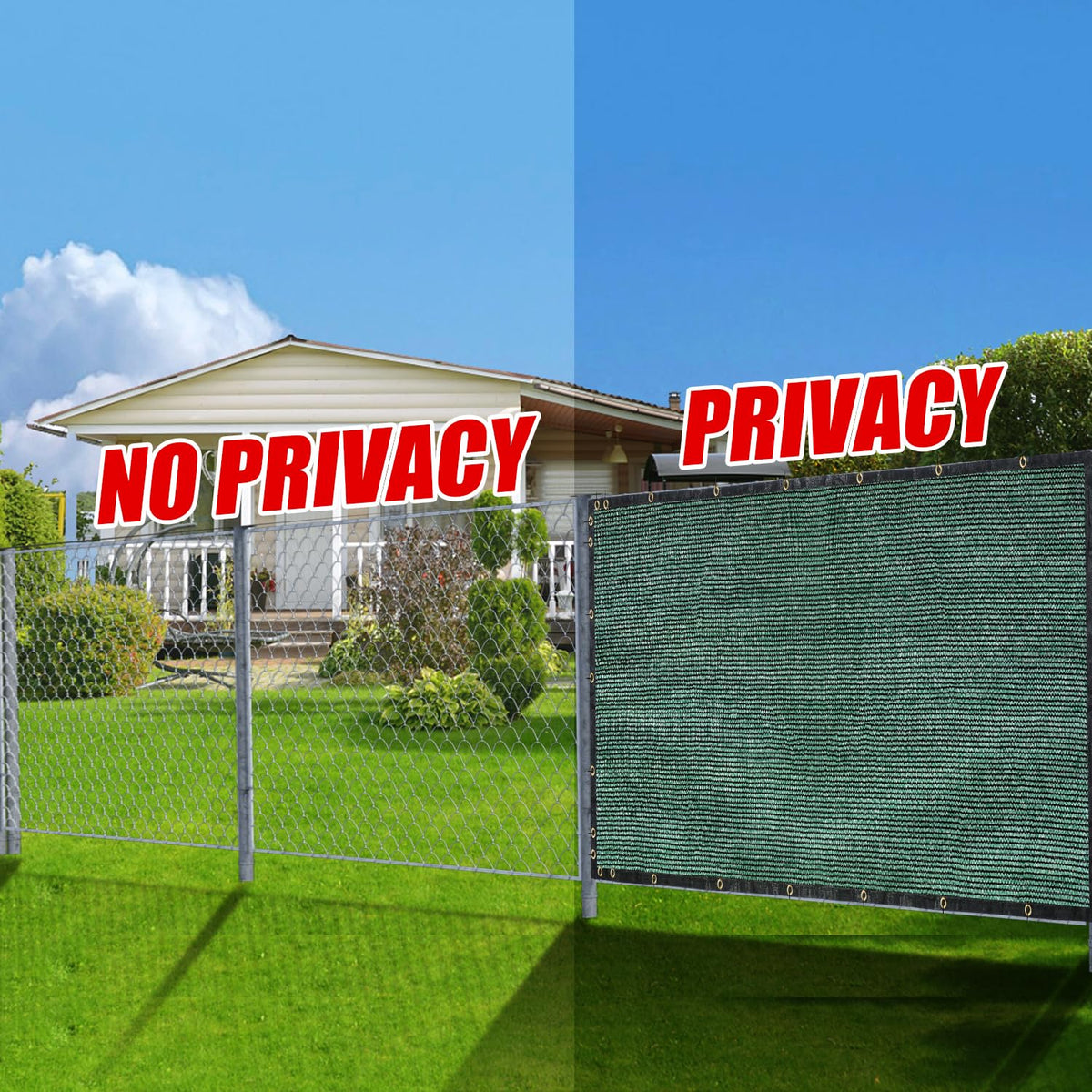 BADAO privacy screen includes zip ties for quick setup.