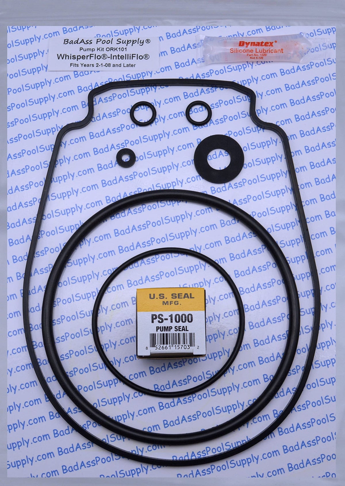 BadAss Pool Supply WhisperFlo o-ring rebuild kit for reliable pump seals