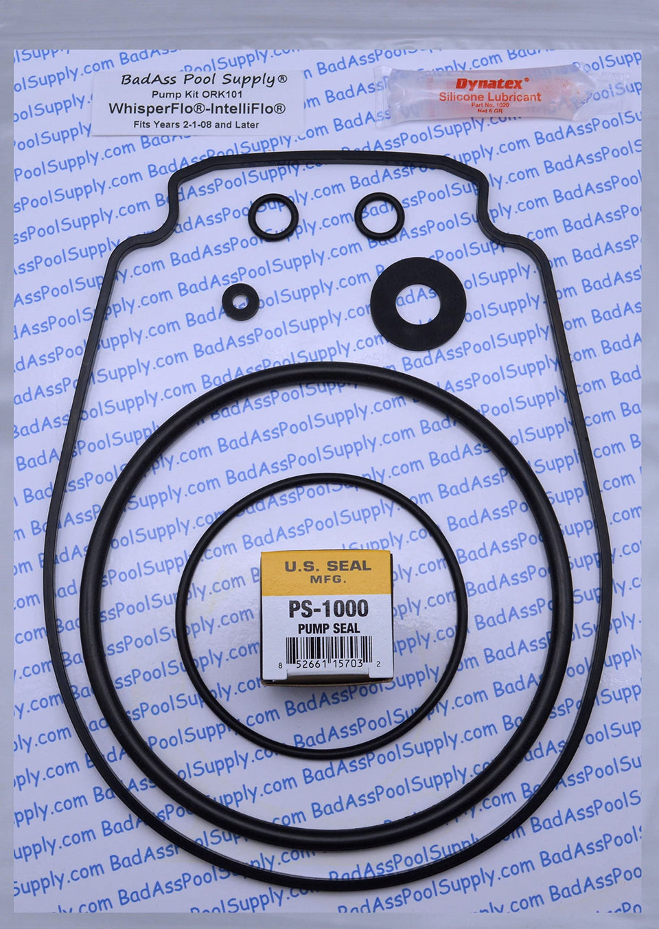 BadAss Pool Supply WhisperFlo o-ring rebuild kit for reliable pump seals