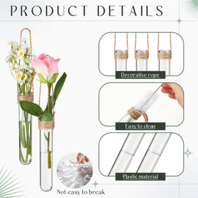Baderke clear tube vase design showcases rooting progress elegantly.
