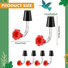 Baderke feeder tube with drip-resistant tip reduces spills outdoors.
