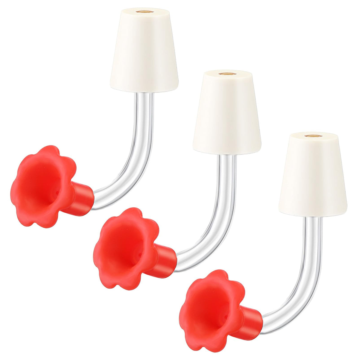 Baderke hummingbird feeder tube with stopper for drip-free operation