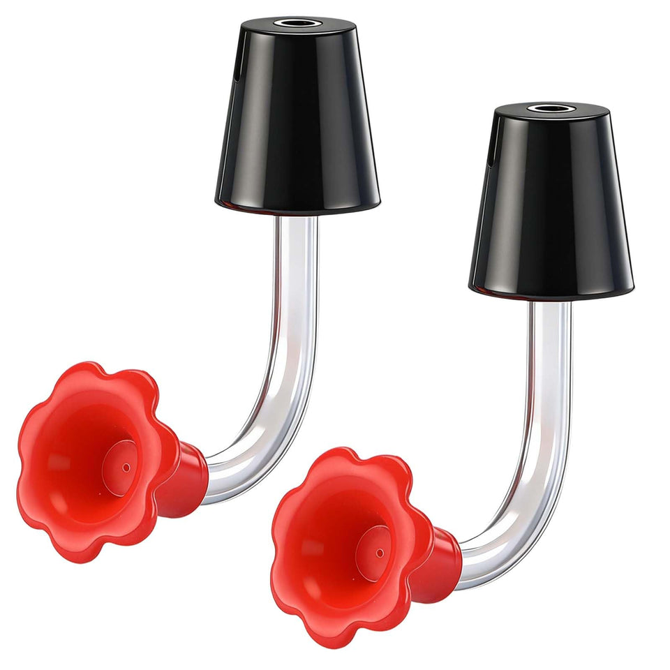 Baderke hummingbird feeder tube with stopper ensures leak-free feeding.