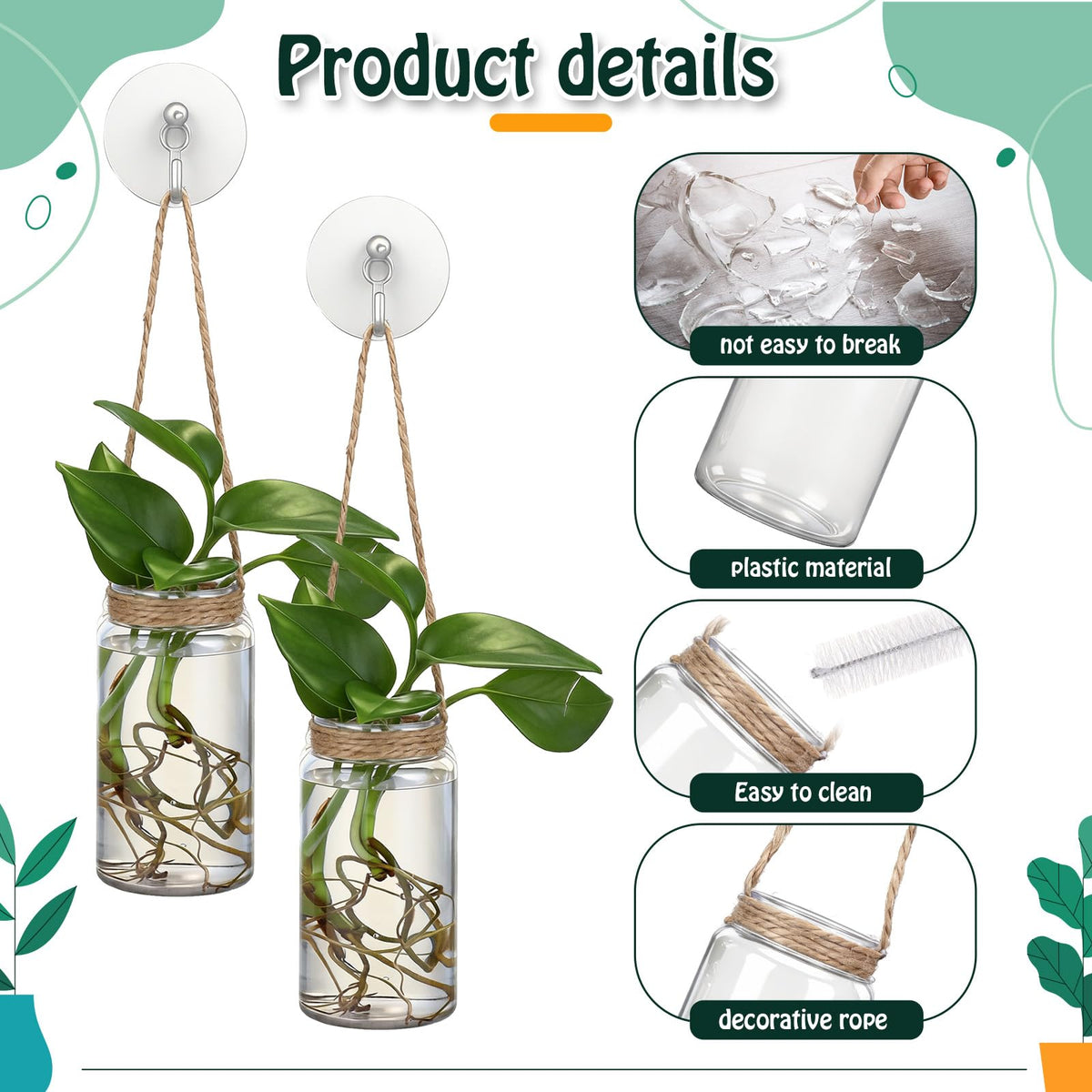 Baderke installation set with hooks and traceless nails supports versatile mounting.