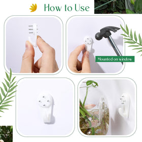 Baderke no-mark hooks secure vases without wall damage.