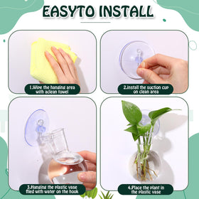 Baderke plastic wall hanging planter features durable acrylic design.