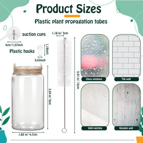 Baderke transparent tubes let you monitor roots and water level easily.