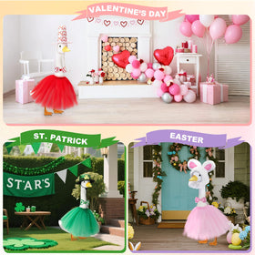 Bafeil Easter goose outfit adds springtime whimsy to your front yard.