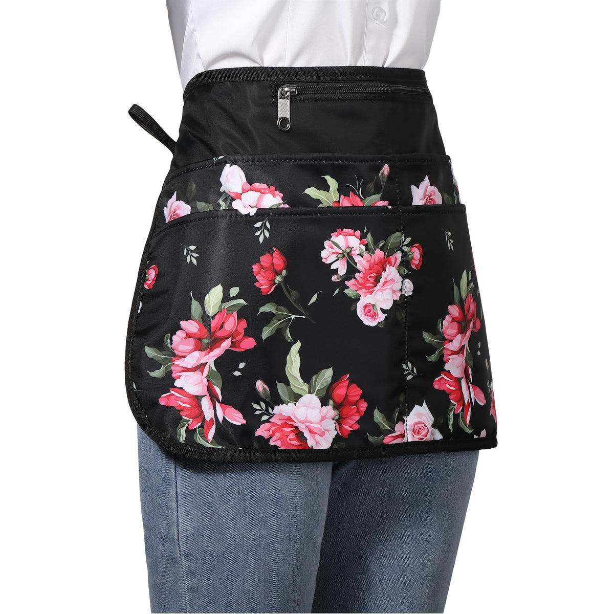 Bafelia apron privacy zip pocket keeps valuables secure while you work