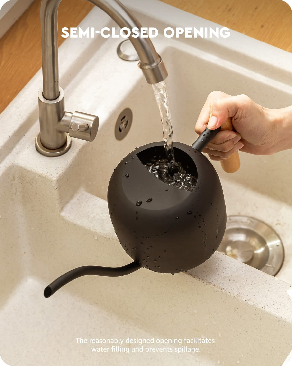 Baffect 1.2L capacity is ideal for small indoor plants.