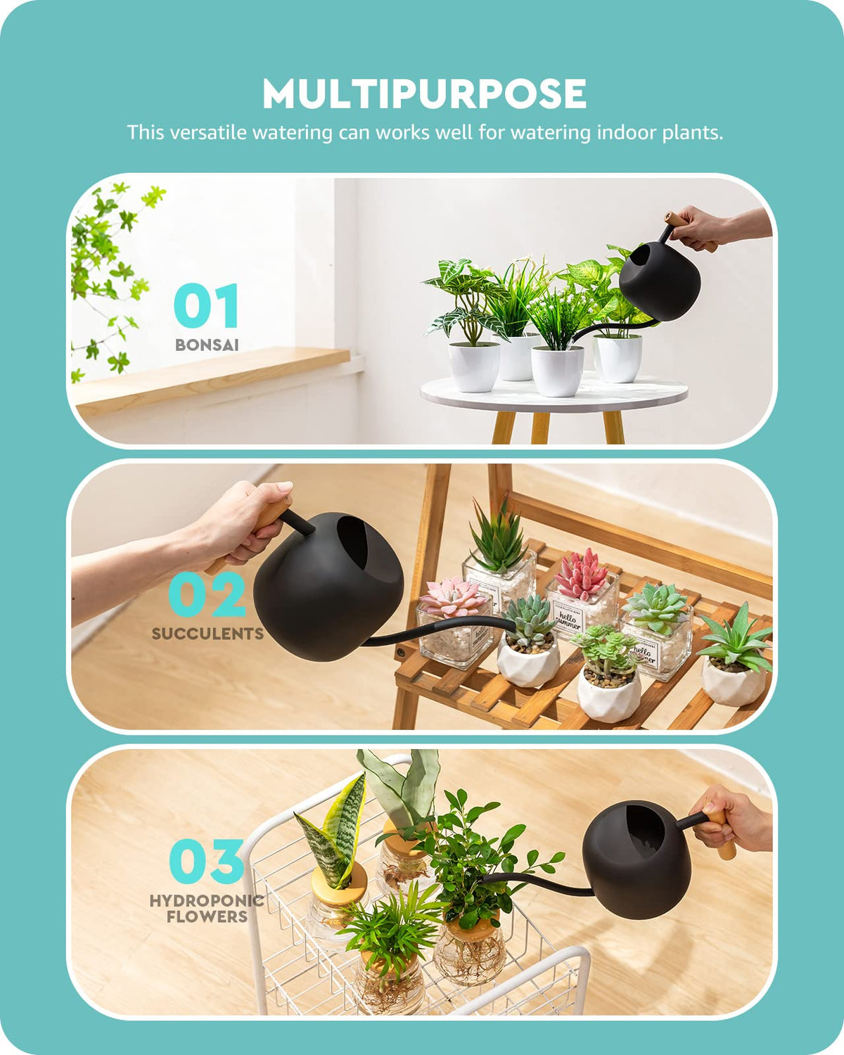 Baffect decorative stainless steel can suitable for display on shelves.