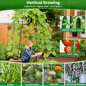 BAG WIZARD walk-through opening arch ideal for easy plant access.