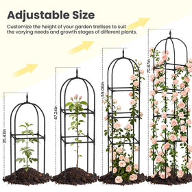 Bag Wizard clematis trellis features weatherproof frame for outdoor use.