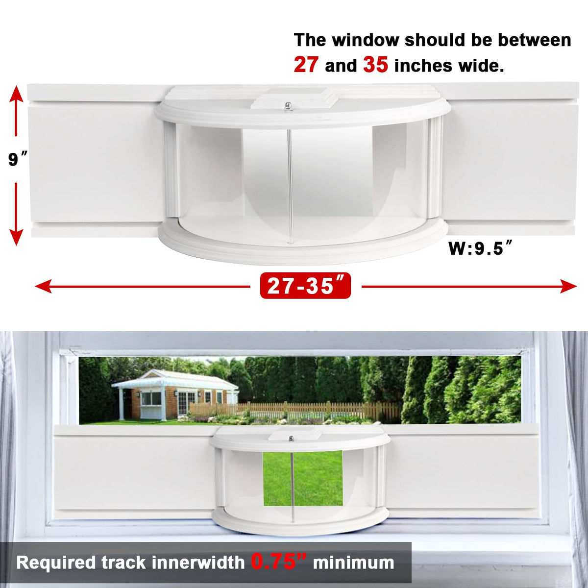 BAIAPEY Window Bird Feeder features durable weather-resistant materials for year-round viewing.