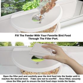 BAIAPEY Window Bird Feeder has an elegant design that complements any window.