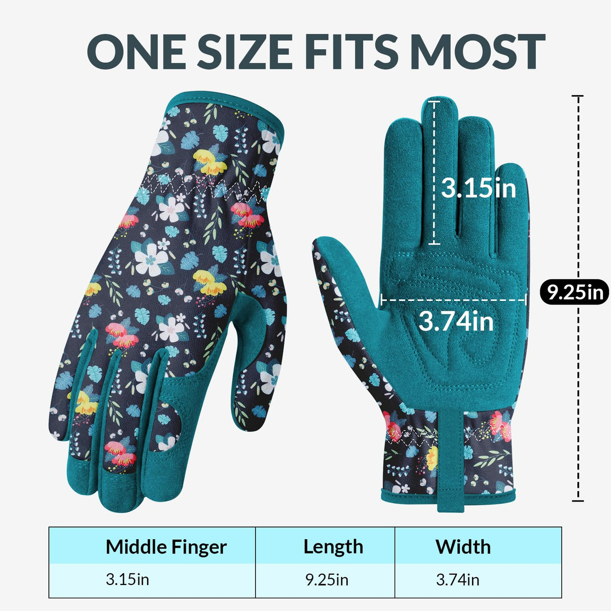 Baidast elastic wrist design keeps dirt out during gardening