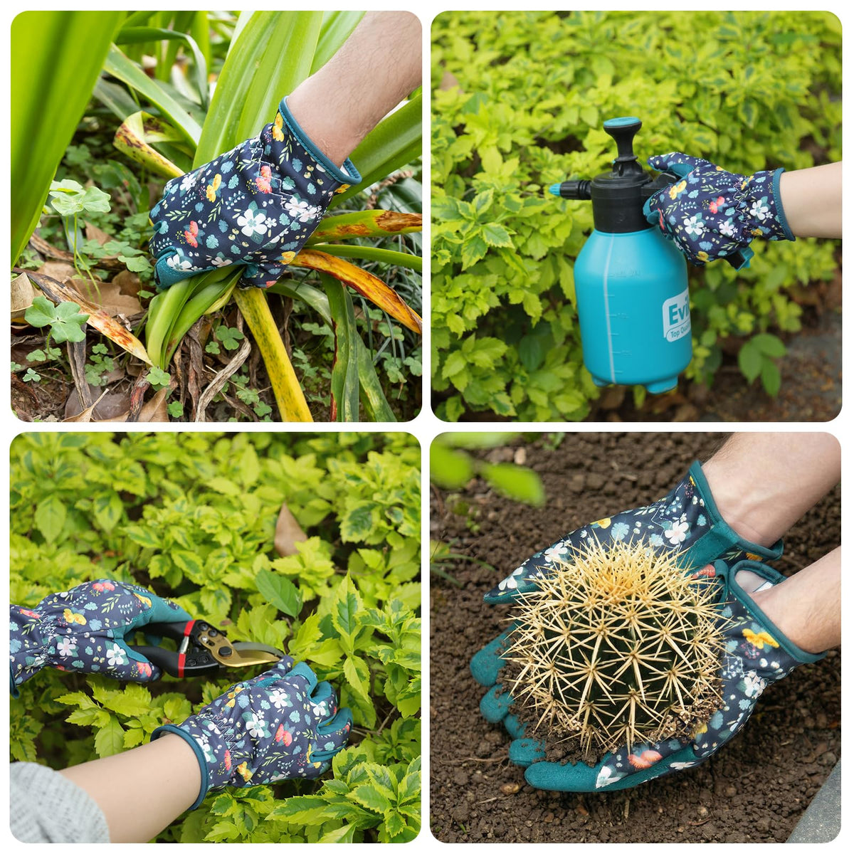 Baidast floral-pattern back adds stylish practicality to gardening