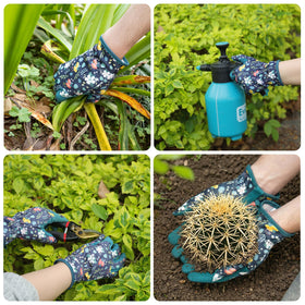 Baidast floral-pattern back adds stylish practicality to gardening