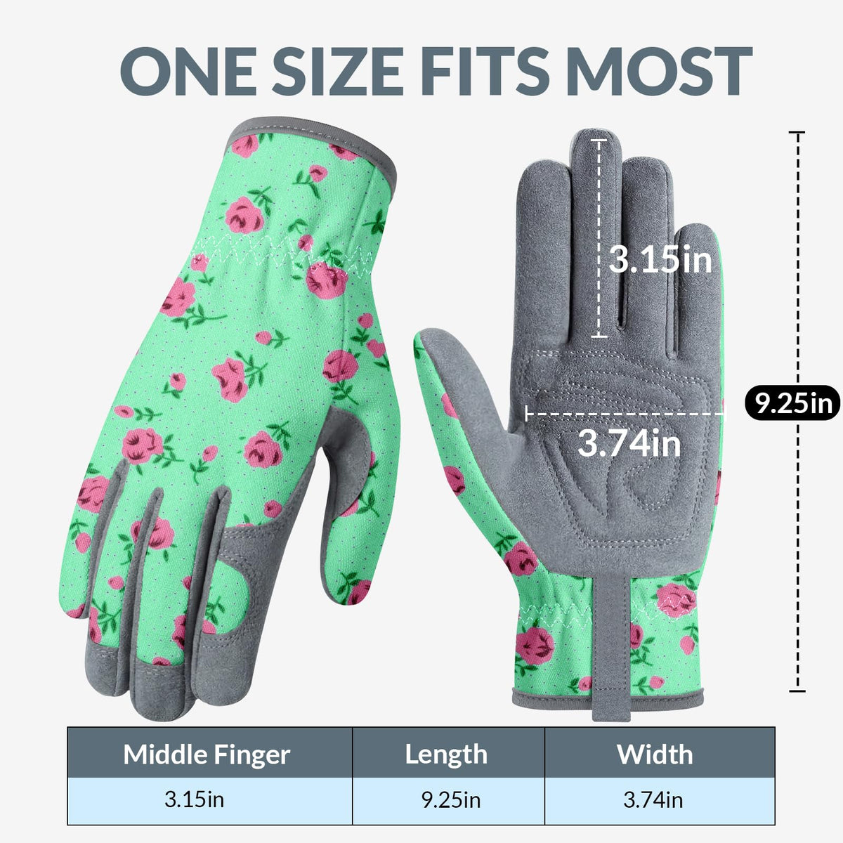 Baidast elastic-wrist gardening gloves stay secure and clean.