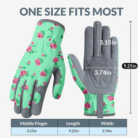 Baidast elastic-wrist gardening gloves stay secure and clean.