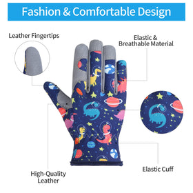 Baidast Kids Gardening Gloves thorn-proof fingertips for branches and thorns