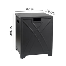 BAIDE HOME propane tank cover fits 20lb tanks with compact dimensions.