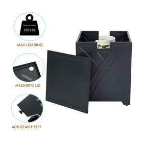 BAIDE HOME weather-resistant and anti-rust finish on square tank cover table