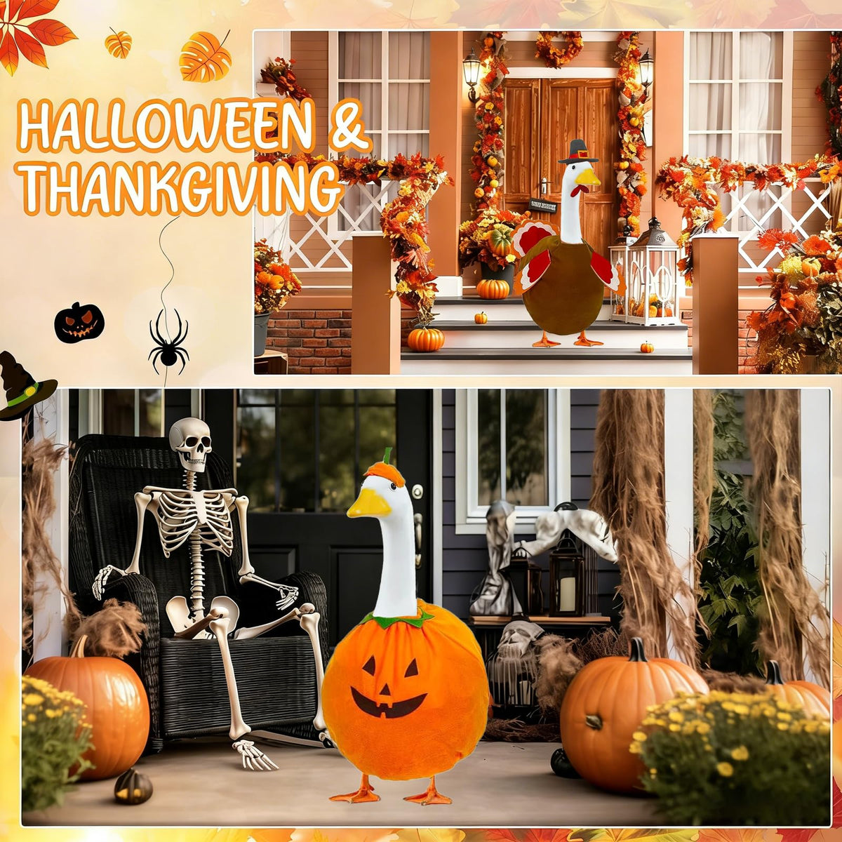 Bailiyake Halloween goose costume brings cute festive flair to your porch.