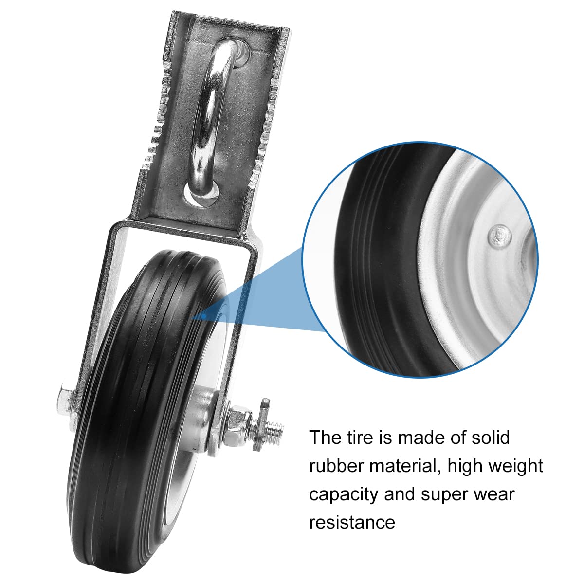 Bailoo heavy-duty wheel and galvanized frame support up to 500 lbs.