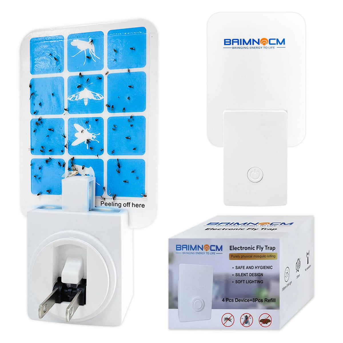 BAIMNOCM indoor fly trap for fruit flies, mosquitoes, and gnats used at home