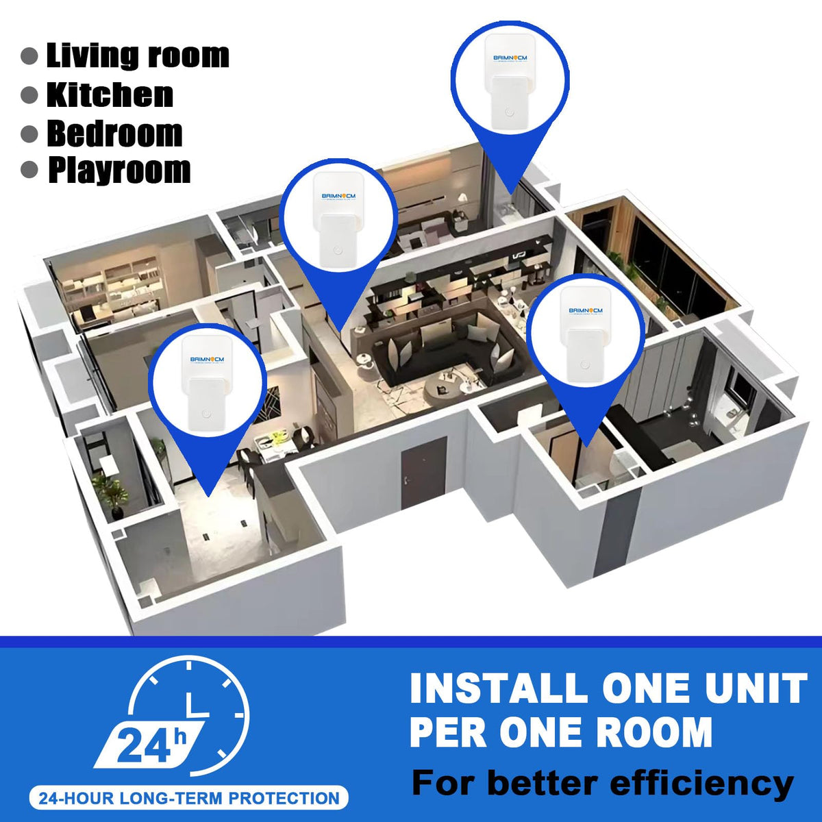BAIMNOCM refill-compatibility indoor bug trap reduces replacement costs