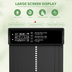 Bainianhhg abnormal alarm alerts when battery is low or door closes abnormally.