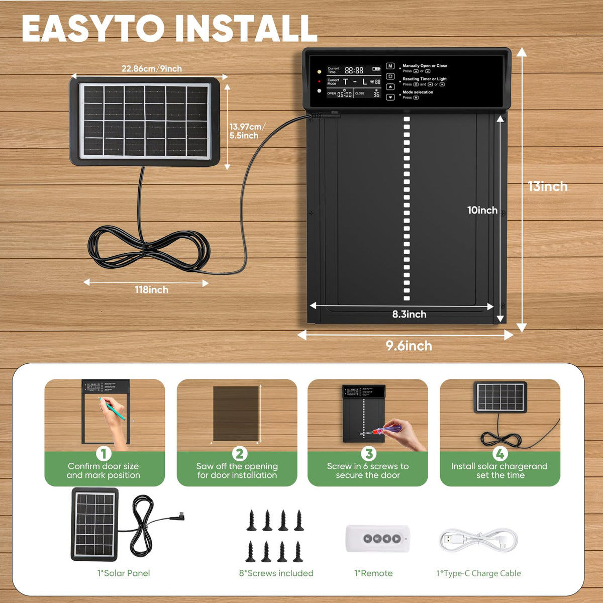 Bainianhhg easy installation with clear manual and hardware included.