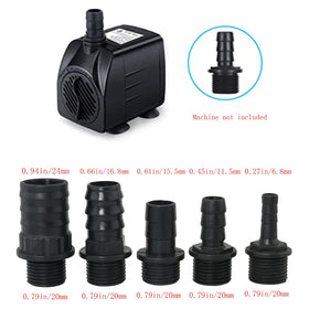 BAIRONG nozzle set shows variety designs for customized pond and hydroponics displays.