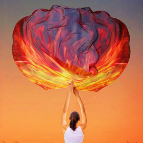 Baisdan flags suit indoor or outdoor performances with elegant impact.