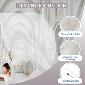 Baisdan flag with flexible rod enables smooth, precise motion during performances.