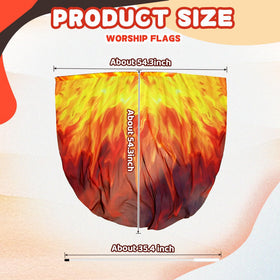 Baisdan flexible rod flag enables smooth, controlled movements during worship.