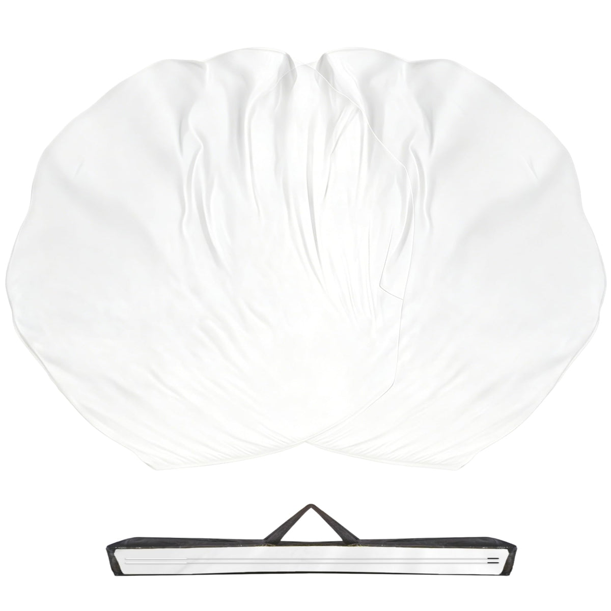 Baisdan worship flag 54x54 in white, ideal for graceful congregational movements.