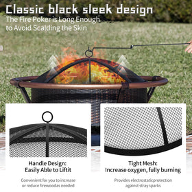 Baitedelai fire pit screen size compatibility ensures coverage for various pits.