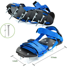 2-inch spikes penetrate soil to improve air and water flow.