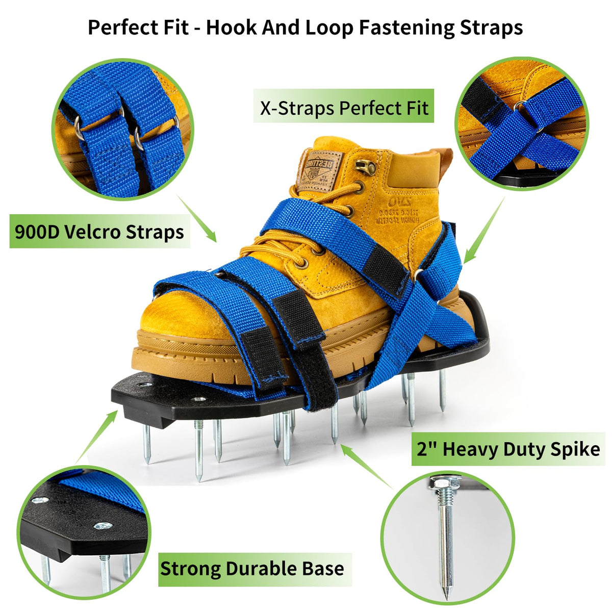 Adjustable X-cross straps secure a slip-free fit on Bakulala shoes.